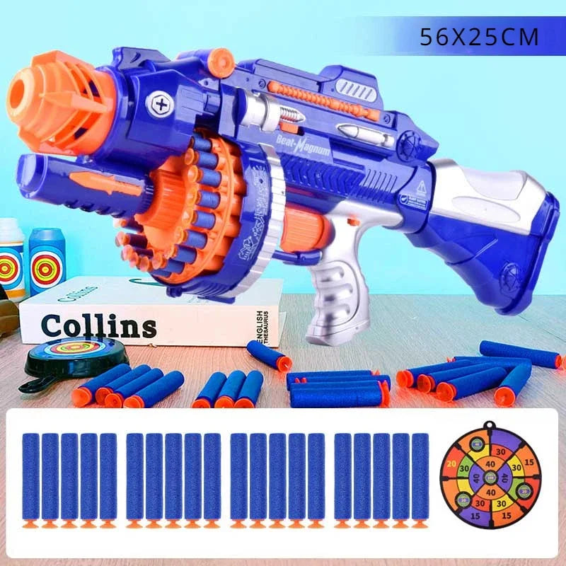 Toys Cool Nerfs Gun Children Electric Continuous Launch Electric Toy Boy Gun Military Firearms Series Soft Bullet Gun Sniper