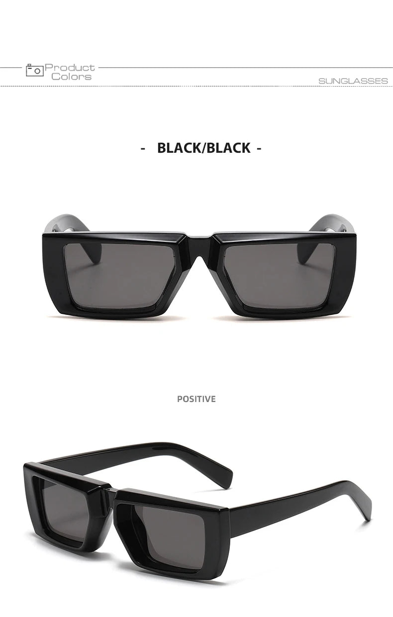 OEC CPO Vintage Rectangle Sunglasses Women Punk Small Frame Sun Glasses MenTrends Square Glasses UV400 Shades Fashion Eyewear