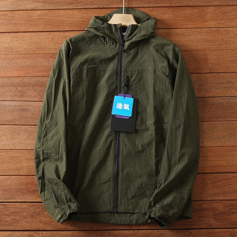Ultrathin Fishing Jacket Tops Hiking Wearing Good Quality Summer Jackets Men Coats Male Sunscreen Windbreaker Traveling Clothing