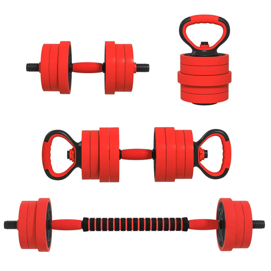 66lbs 4-in-1 Adjustable Dumbbell Set for Home Gym Comprehensive Weight Training Equipment
