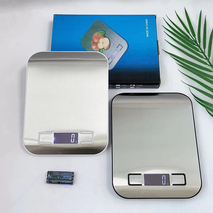 Stainless Steel 10kg 5kg/1g Electronic Digital Kitchen Scale LED Display Panel Scales Home Jewelry Food Snacks Weighing Tools