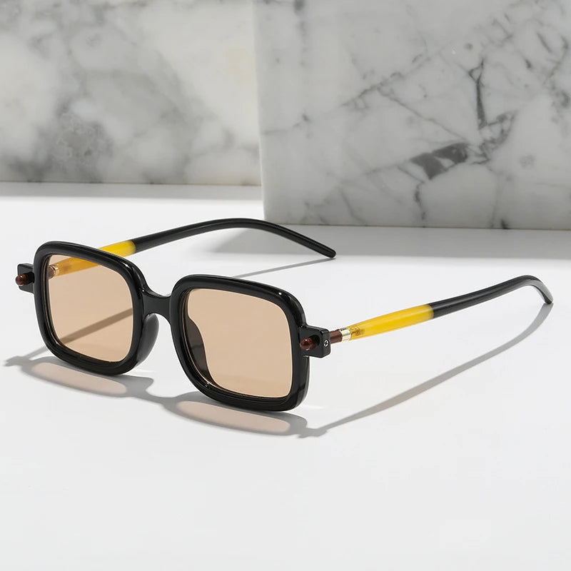 UVLAIK Myopia Optical Glasses Frame Men Women Retro Square Sunglasses Fashion Anti Blue Light Computer Goggles Eyglasses