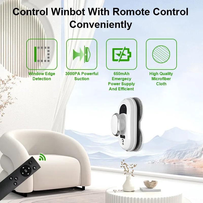 Window-cleaning robot intelligent window glass cleaning machine electric glass cleaner remote-controlled automatic window cleani