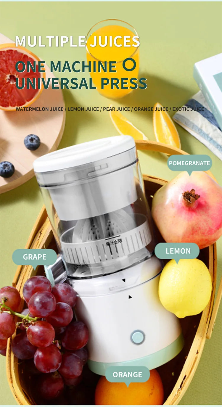 Portable Electric Juicer Juice Lemon Squeezer USB Charging Kitchen Fruit Small Juicer Blender Fresh Separator Press Machine