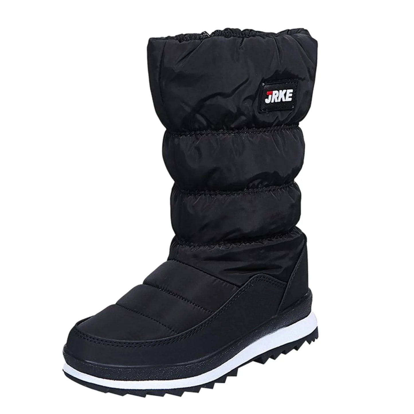 Women'S Fashion Platform Snow Boots Plus High-Top Snow Boots Thickened Plush Warm Simple And Versatile Comfortable Cotton Shoes