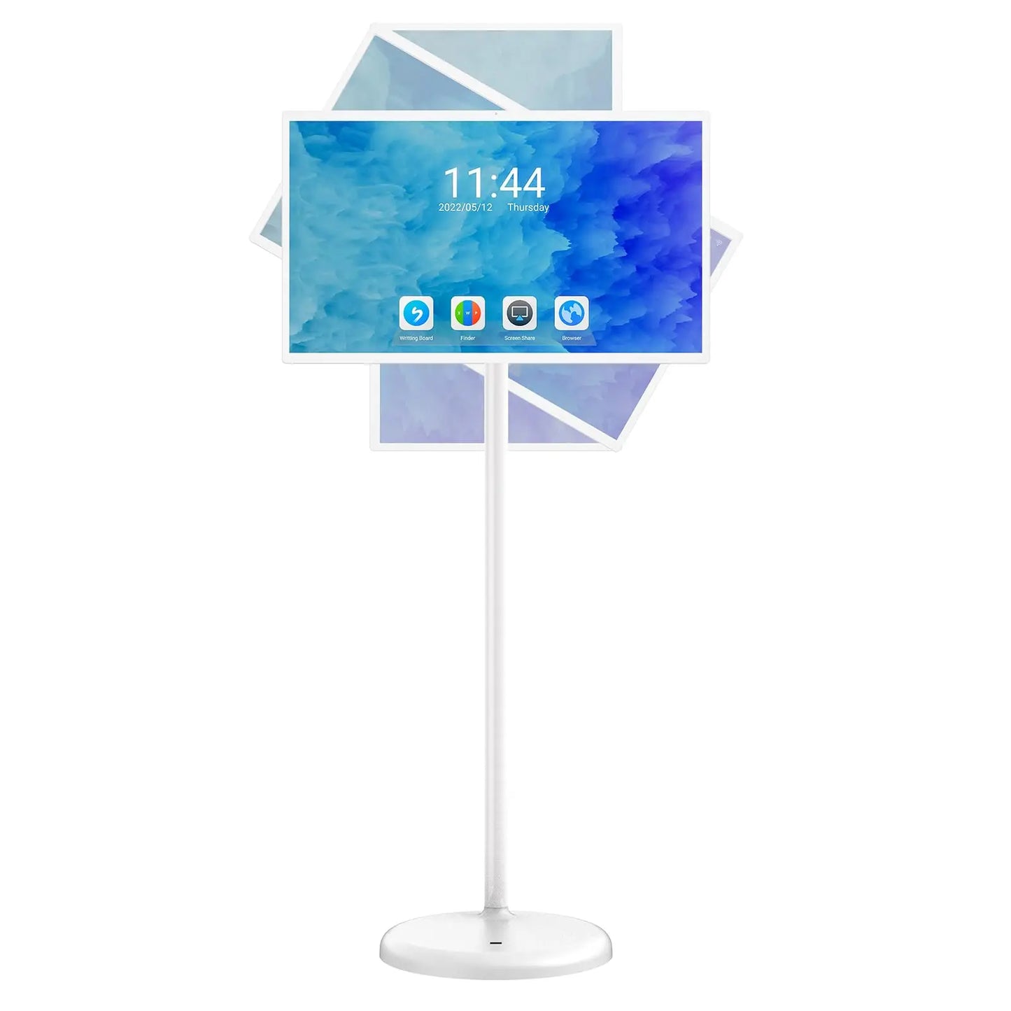 Portable TV 32 Inch Smart Touch, Rotating 2K LCD Screen with Built-in Cables, Android Operating System Stanbyme