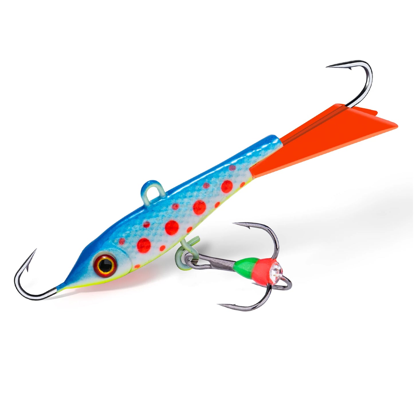 Goture 40mm 12g Winter Ice Fishing Lure Balancer 3D Eyes Jig Bait Artificial Hard Lure Jigging Balanced Fishing Bait Wobbler Set