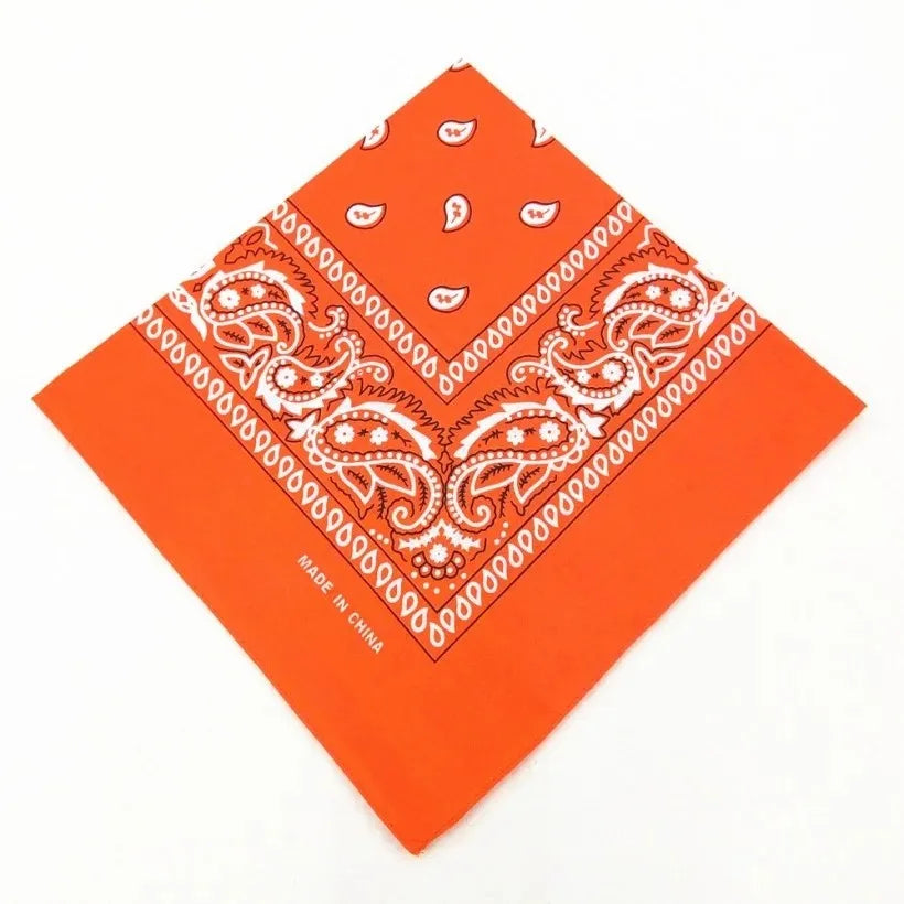 Fashion Hip Hop  Bandana Square Scarf Cowboy Cashew Black Red Paisley Headband Print For Women/Men/Boys/Girls
