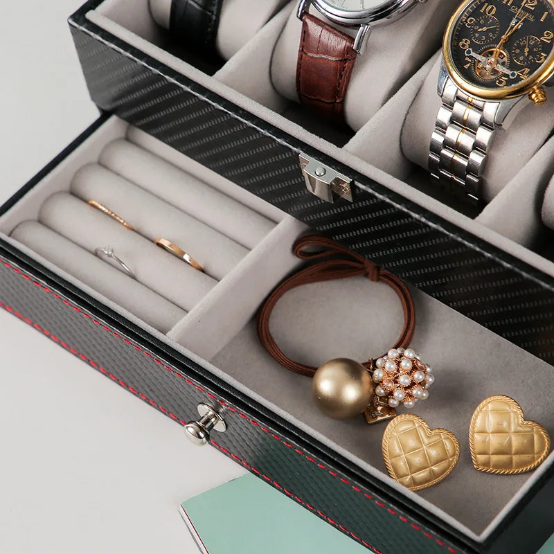 DELESYS Multi-Purpose Storage Box Glasses Women's Jewelry Box Fashion Jewelry Organizer Watch Storage Case Watch Box