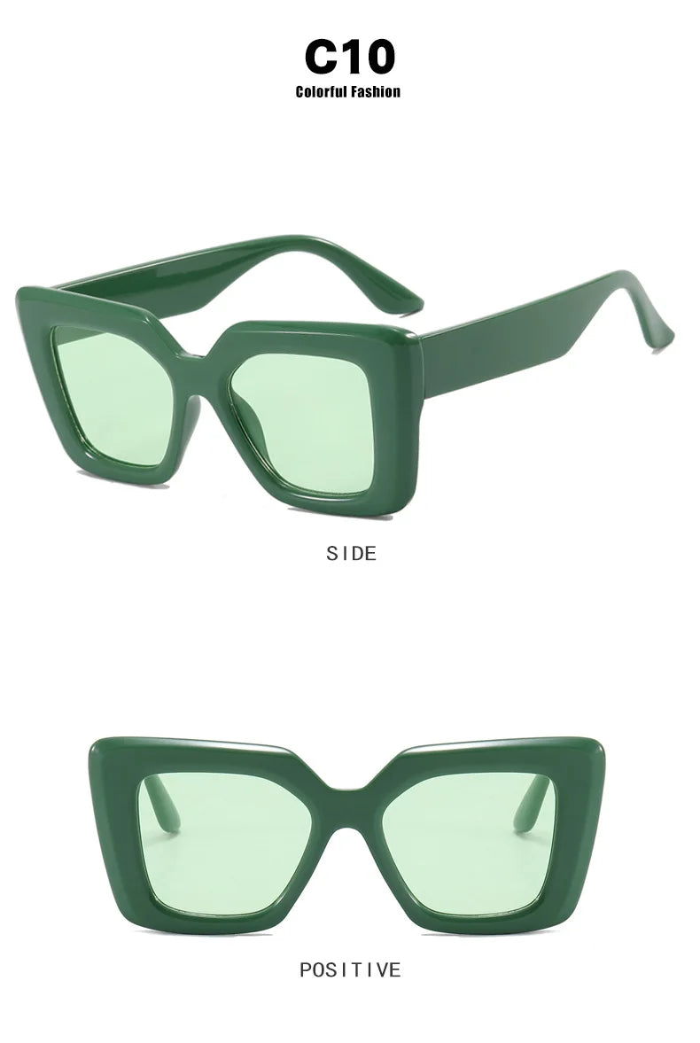 Retro Luxury Oversized Square Anti-Blue Light Glasses Women Men Optical Eyeglasses Trendy Computer Classic Glasses Ladies Lentes
