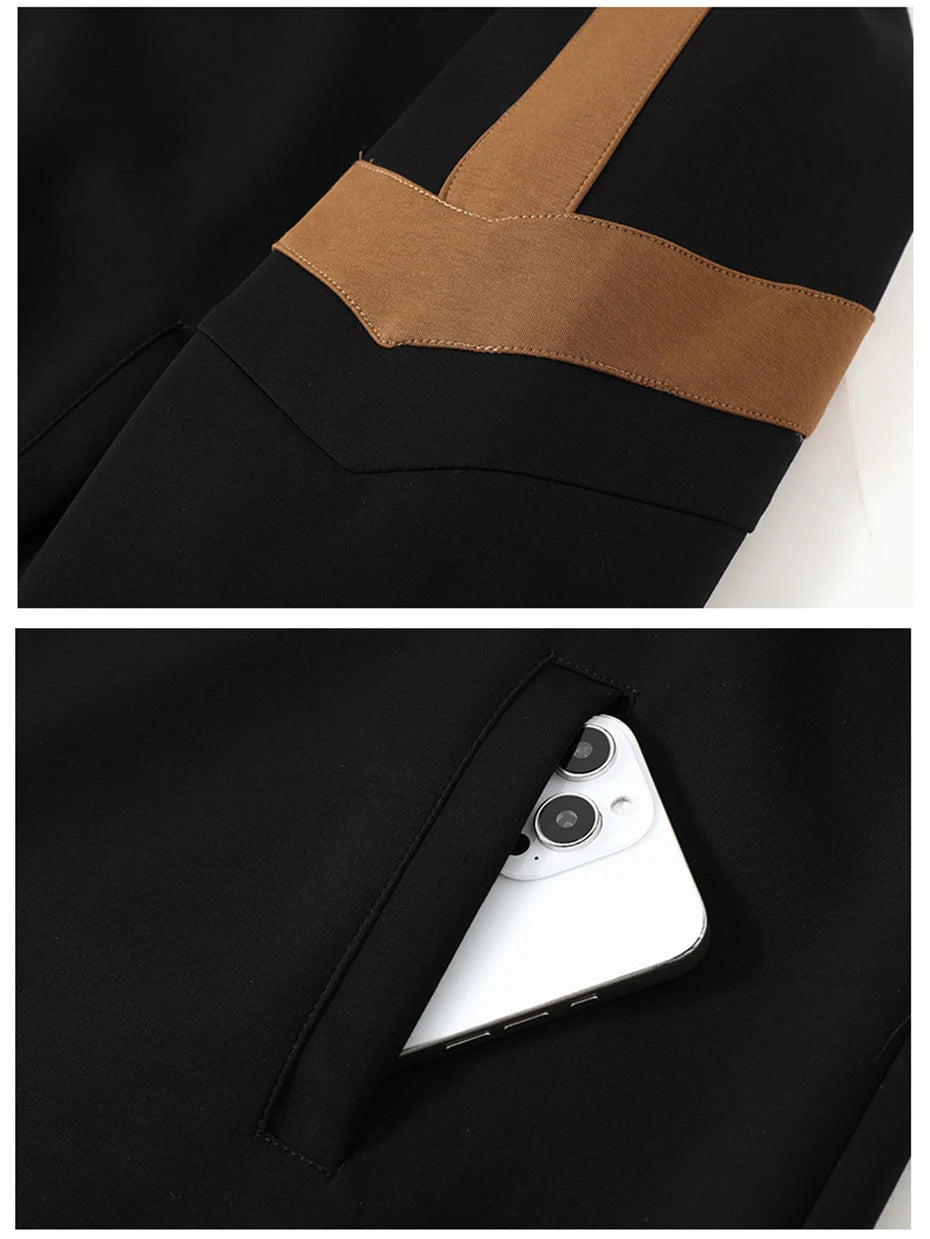 10XL Plus Size Tracksuit Men Spring Autumn Sets Jacket Sweatshirt Pants Fashion Casual Male Suits Jacket Big Size 10XL