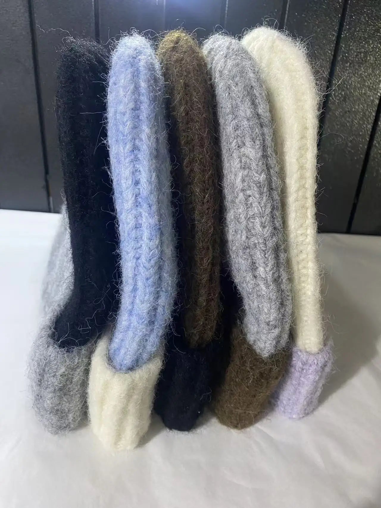 Korean wool hat men's autumn and winter 2025 new thickened warm headgear big head circumference showing small face knitted hat