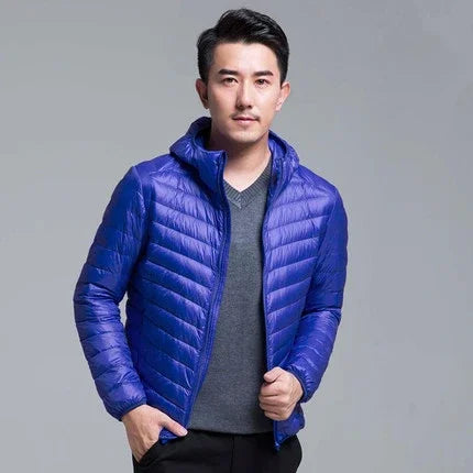 2024 New Arrivasl Men's Ultra Lightweight Packable Down Jacket Autumn Spring Winter Water and Wind-Resistant Breathable Coat