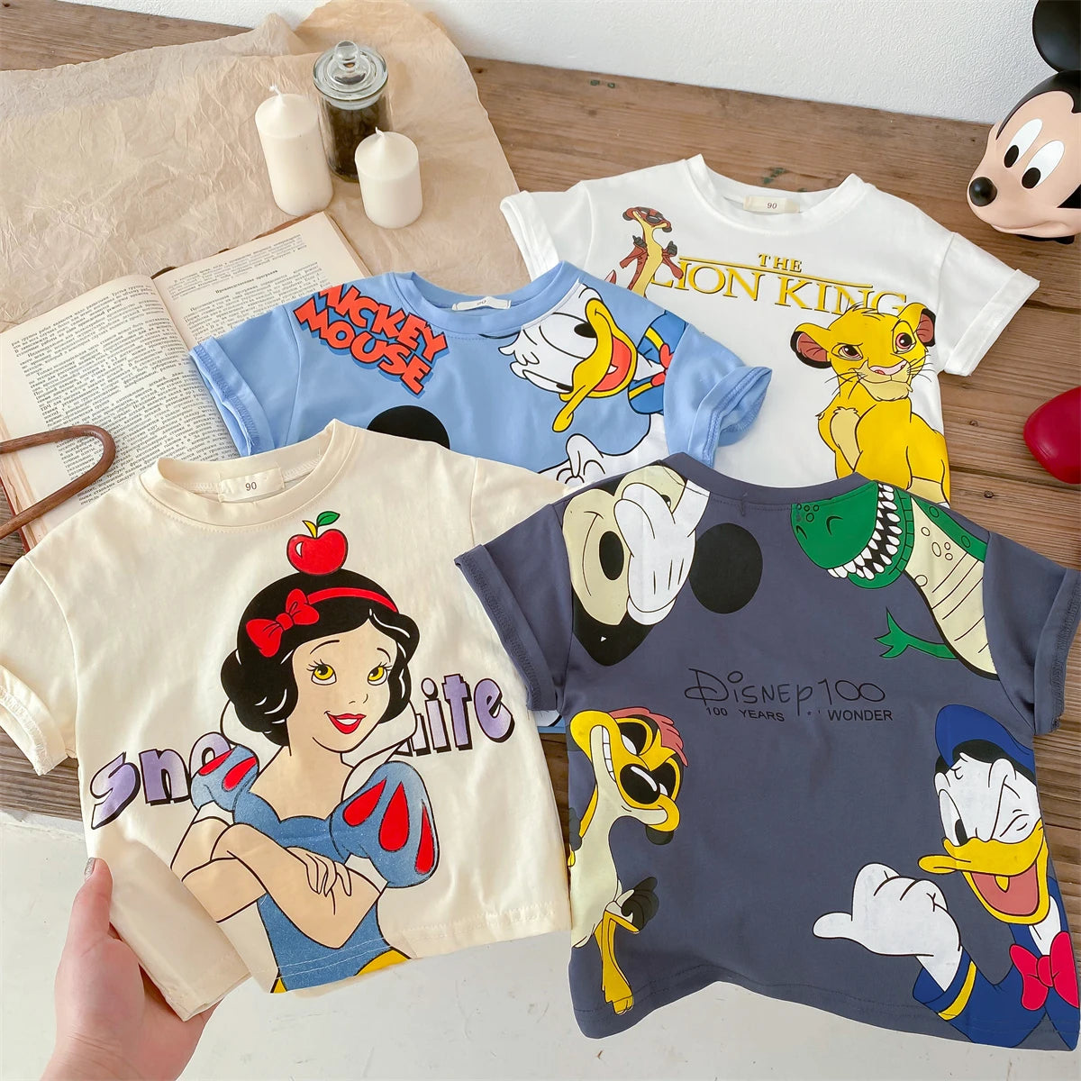 Summer Children's Cartoon Printed T-shirt Short Sleeved T-shirt Casual Sportswear Fashionable Short Sleeved Children's Clothing