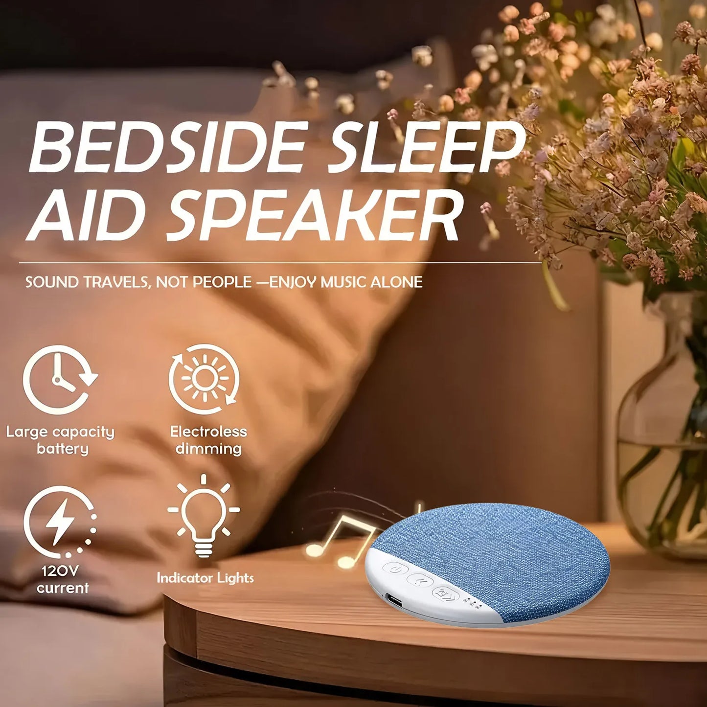Bluetooth Speaker Under Pillow Sleep Sound White Noise Timer Multi Function Private Mold Audio Sleep Aid Speaker Bluetooth Speak