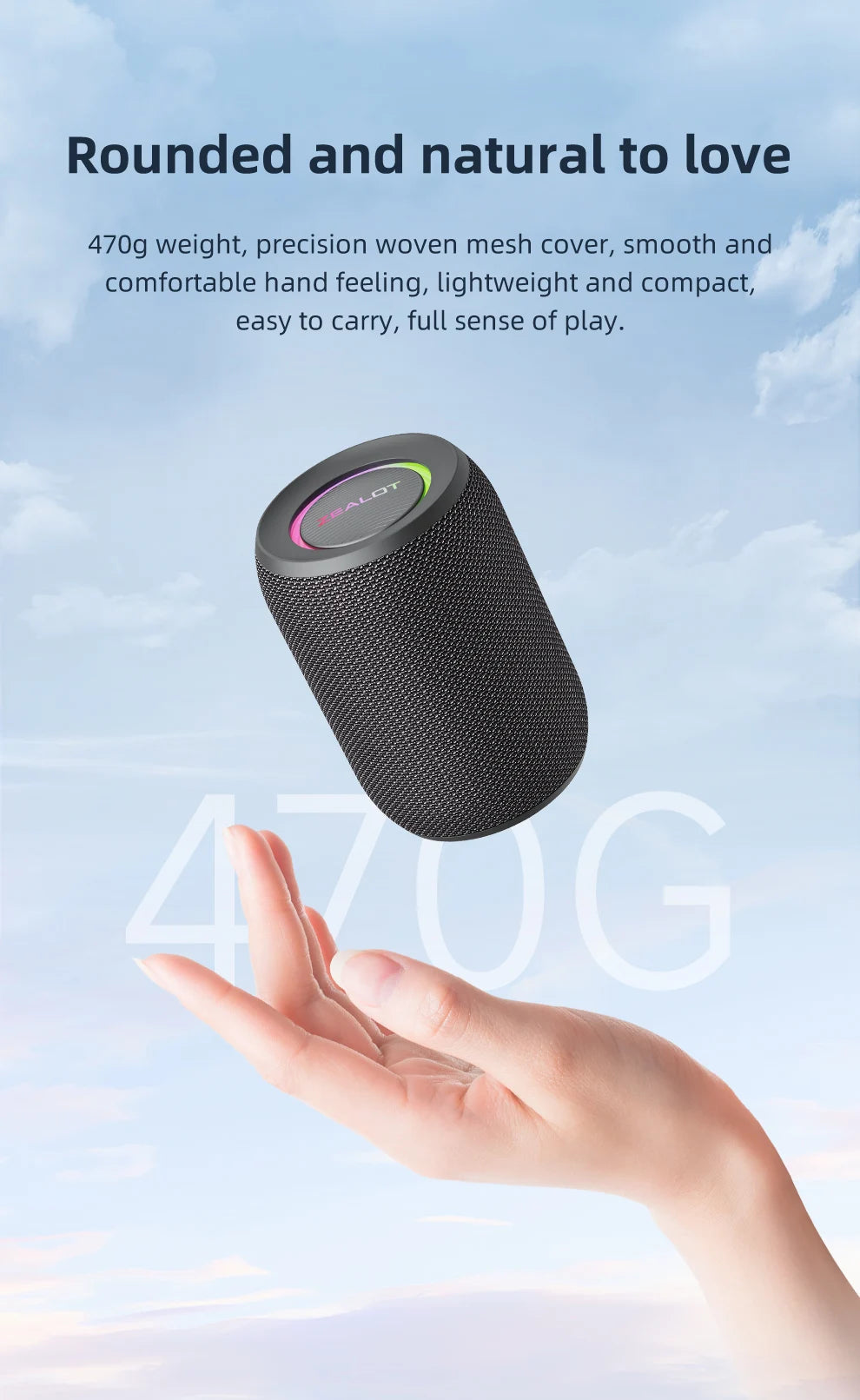 ZEALOT-S62M Karaoke Machine Portable Bluetooth 5.3 Speaker System with 1-2 Wireless Microphones Home Family festival Gifts