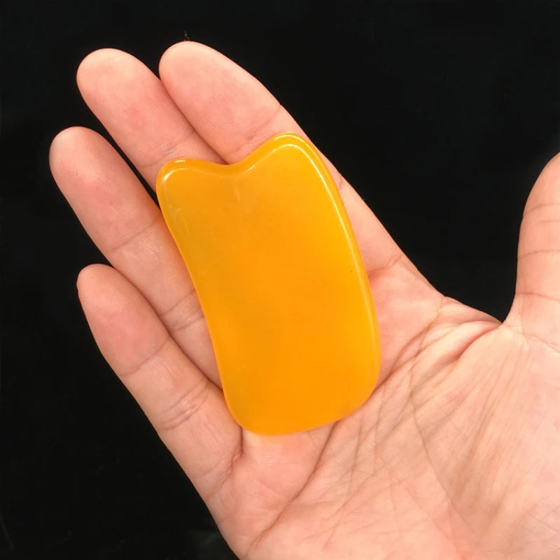 Natural Resin Gua Sha Scraper Facial Massager Tool Quartz Guasha Massage Board Face Lift Slim Gouache Scraper Scraping Plate