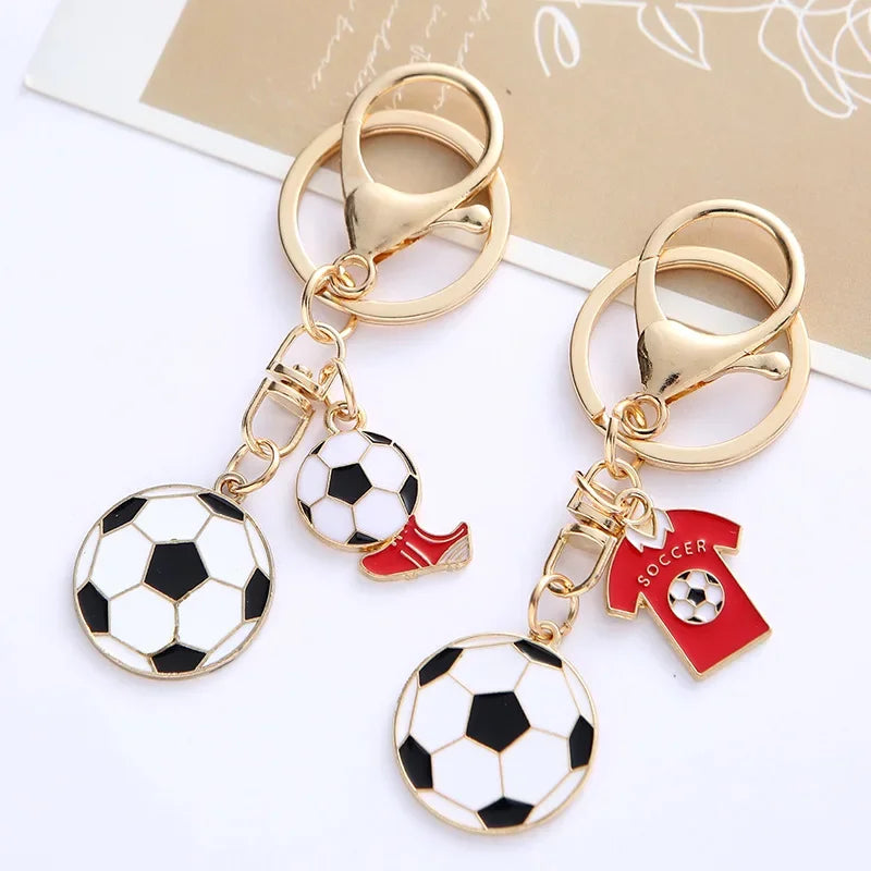 Football Souvenir Key Chain Soccer Fans Keychain Bag Pendant Key Ring Men Boyfriend Gift Accessories World Cup European Cup