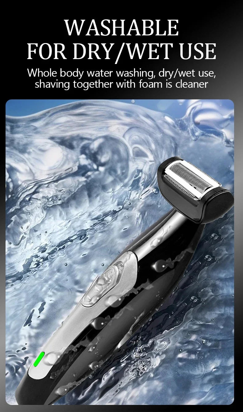 Back Shavers for Men Body Groomers Painless Hair Remover for Men Epilator Shaver Back Face Long Handle Portable Shaver Body Care
