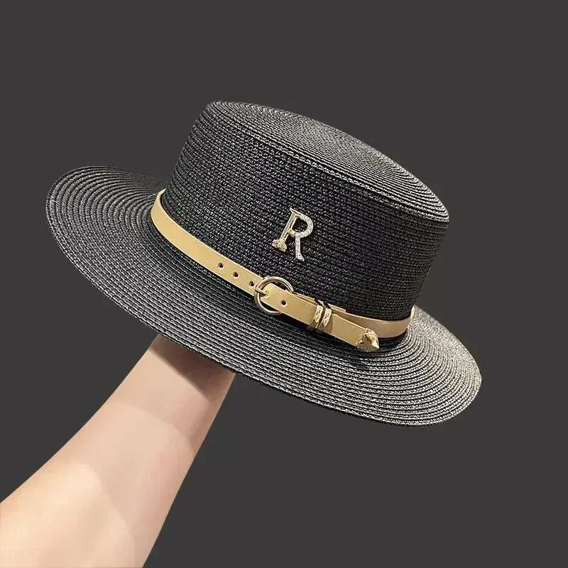 new Summer Hats for Women Wide Brim Casual Beach Sun Hat Women Summer Straw Hat Sunscreen Block UV Protection Panama Bow Cap