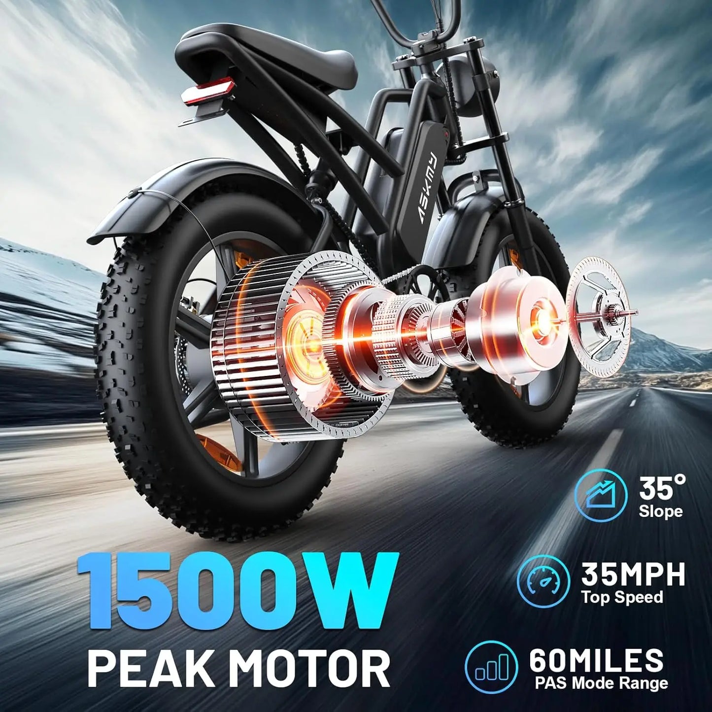 Electric Bike for Adults and Teens with 500W/750W/1500W Peak Motor, 14"/20"/26" E Bike with 48V Removable Battery,, Customized