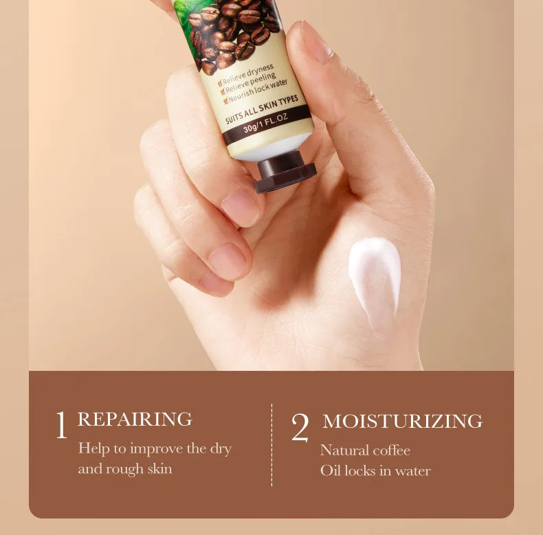 1/2/3/5pcs SADOER Coffee Hand Cream Sets Moisturizing Nourishing Whitening Hydrating Hands Skin Care Products