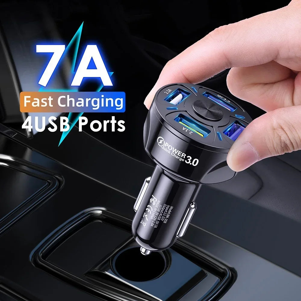 High Quality 3.1A Dual USB Car Charger 2 Port LCD Display Voltmeter 12-24V Cigarette Lighter Socket Car Charger Adapter