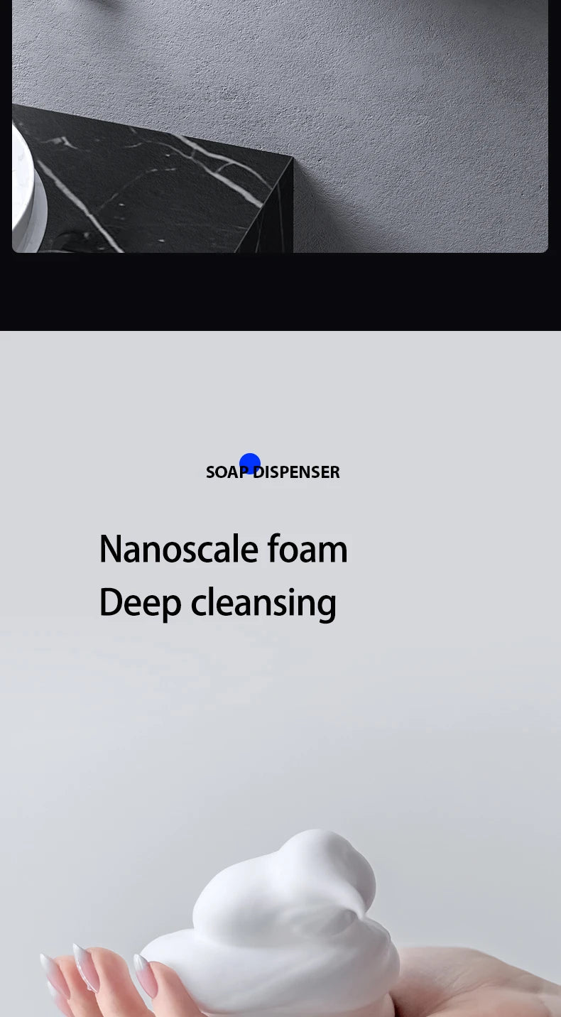 Wall Mount Automatic Foam Soap Dispensers LED Display Electric Touchless Infrared Sensor Foam Machine Liquid Dispensary