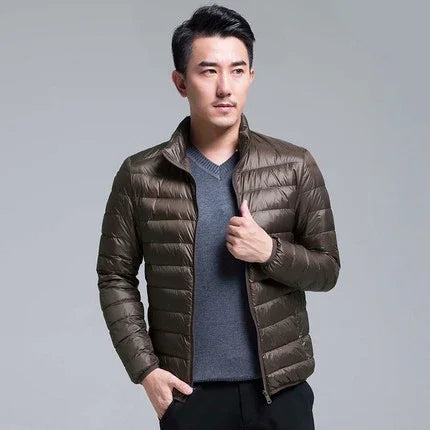 2024 New Arrivasl Men's Ultra Lightweight Packable Down Jacket Autumn Spring Winter Water and Wind-Resistant Breathable Coat