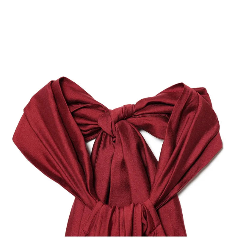 Fashion Women' S Long Dresses Halter Elegant Backless Sleeveless Split Dress Female Summer New Lady Beach Vacation Robes