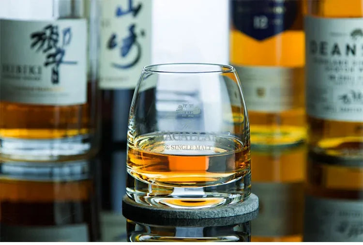 Macallan Exclusive Single Malt Whiskey Glass Crystal Wine Tumbler Vodka Cognac Brandy Snifter Gather Together Mouth Tasting Cup