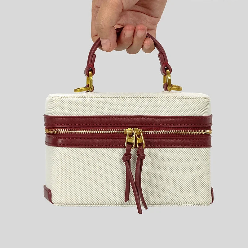 Fashion Box Women Handbags Designer Thick Canvas Shoulder Crossbody Bags Casual Spring and summer Small Purses 2025