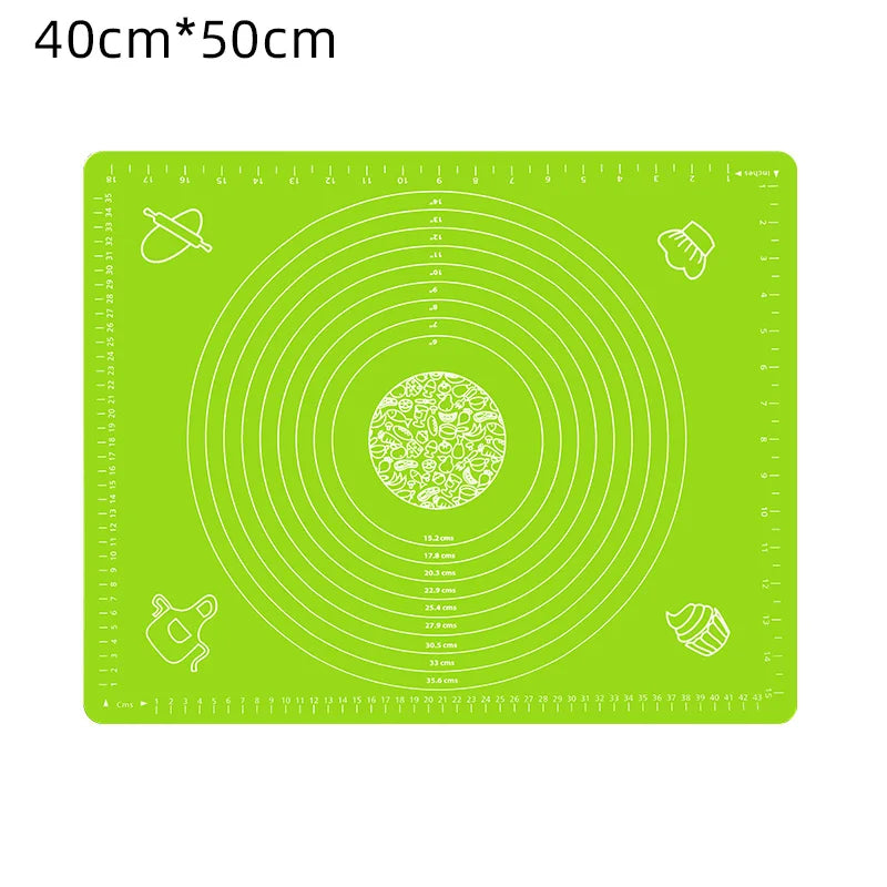 FAIS DU Reusable Non-Stick Silicone Baking Mat for Pastry Rolling with Measurements, Liner Heat Resistant Table Placemat Pad
