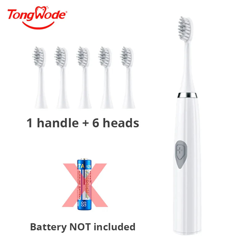 Tongwode Electric Toothbrush for Adults Soft Bristle Portable Battery E802 Endurance IPX6 Waterproof Intelligent Effective