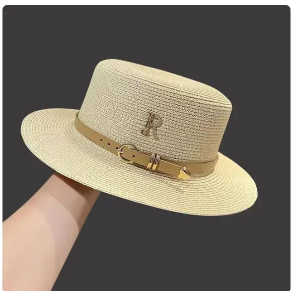 new Summer Hats for Women Wide Brim Casual Beach Sun Hat Women Summer Straw Hat Sunscreen Block UV Protection Panama Bow Cap
