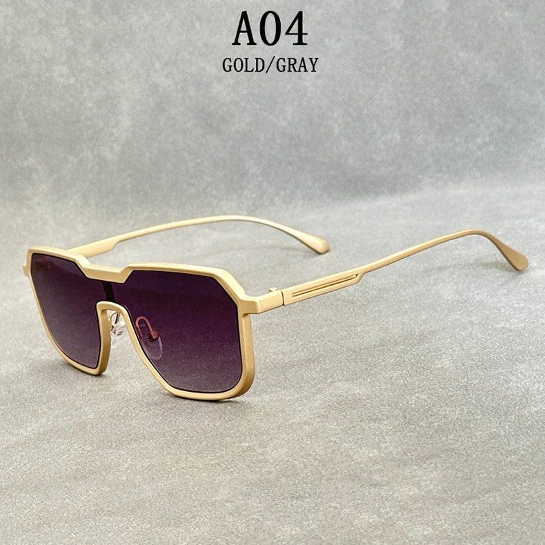 Heavy Metal Steampunk Sunglasses For Men Square Vintage Punk Fashion Glasses Retro Gafas De Sol Hombre Lunette De Soleil Homme