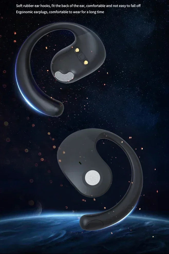 Wireless Headphones Comfortable Ear Hook Touch Control Earbuds with Mic Wireless Bluetooth Headset Phone Earphones Game