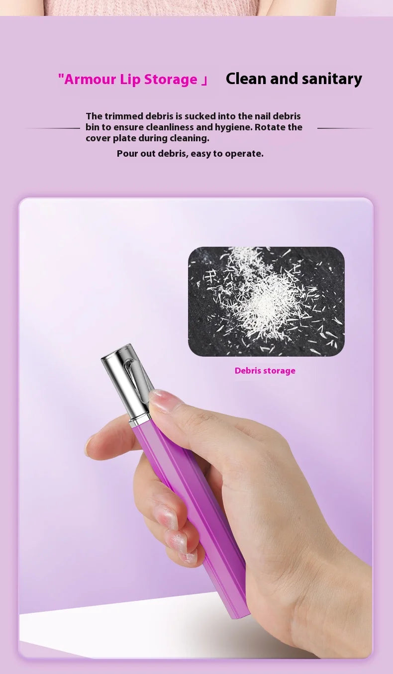 USB Rechargeable Electric Nail Clippers Trimmer Safe for Babies Kids Adults Home Travel Use Personal Grooming Essential