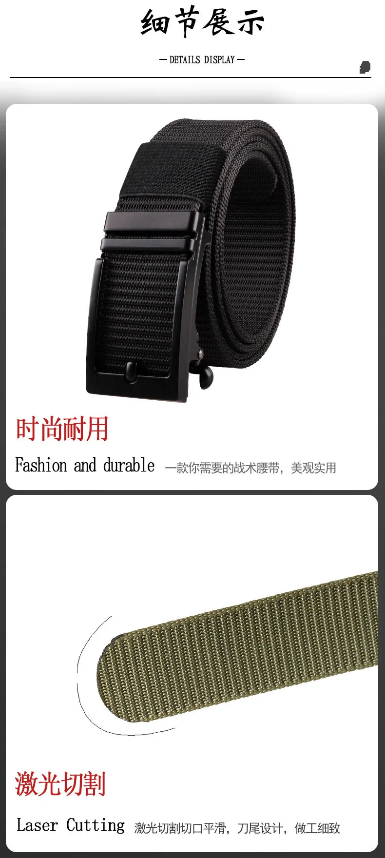 Nylon Belt for Men's Alloy Buckle Canvas Belt Outdoor Training with Tactical Automatic ratchet Belts golf Casual 140 Cinturones