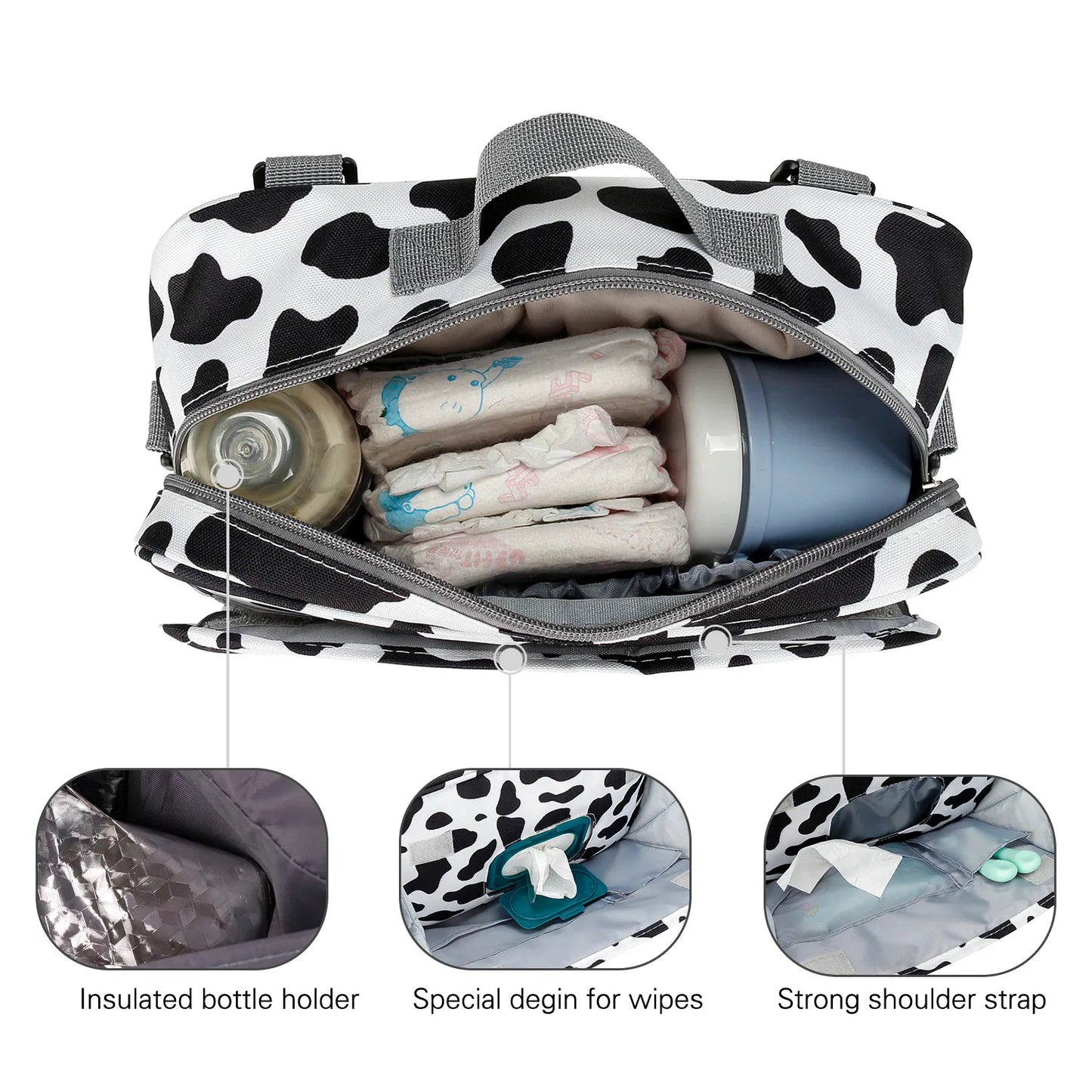 Mummy Diaper BagStroller Organizer Bags Mummy Large Capacity Travel Hanging Bag Bottle Holder Pram Diaper Bags Baby Stroller Bag