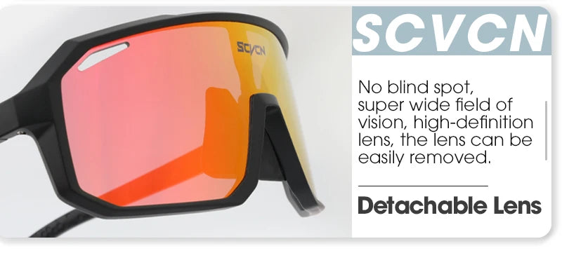 SCVCN Men bicycle Cycling Sunglasses Woman MTB road bike Driving Goggles Outdoor Sports running Glasses UV400 Hiking Eyewear