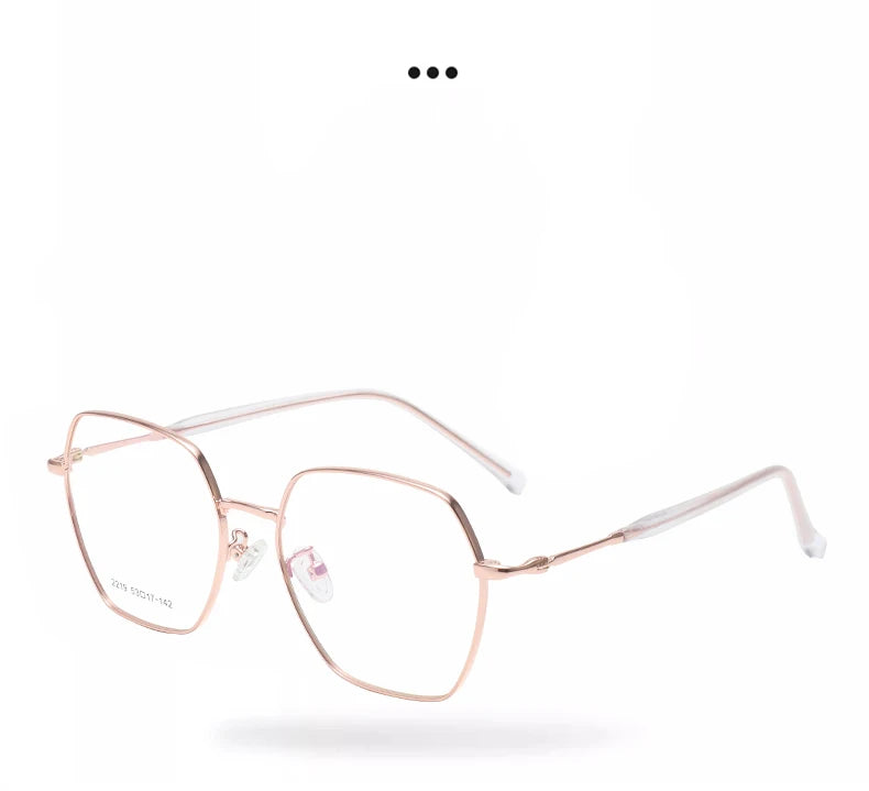 Cat Eye Anti Blue Light Glasses Women Trendy Polygonal Vintage Luxury Design Eyeglasses Ladies Fashion Irregular Square Eyewear