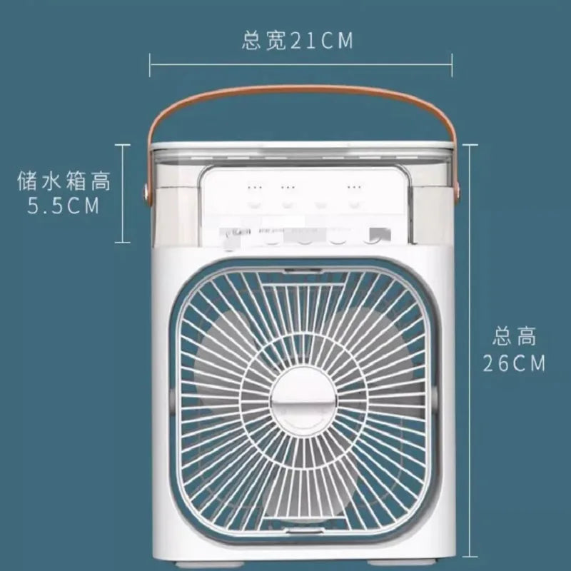 Five-hole Cooling Spray Fan Air Conditioners USB Electric Fan Desktop Air Cooler Humidifie For Student Dormitory Home and Office