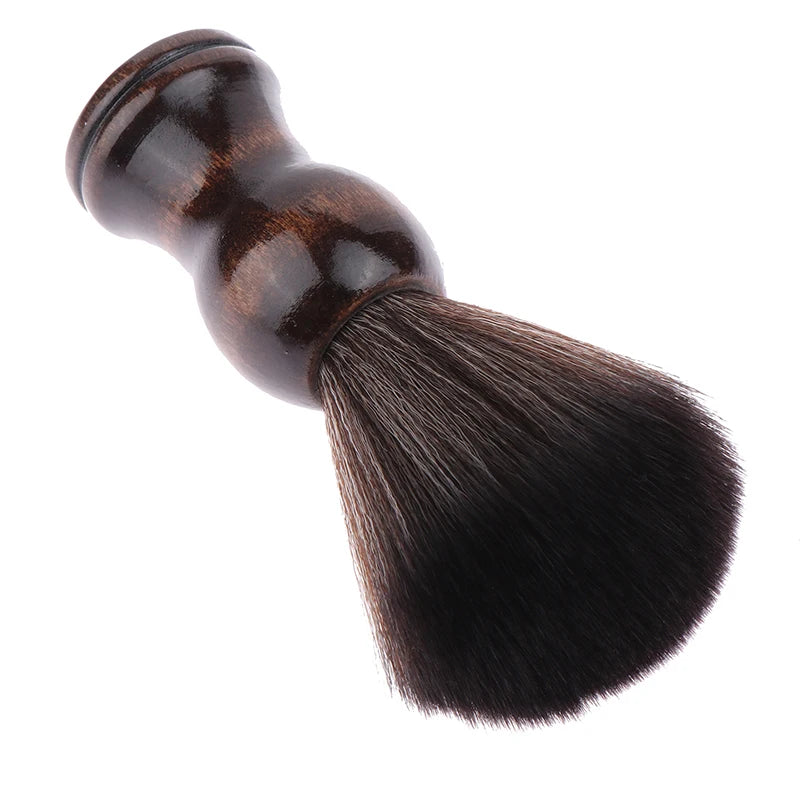 Natural Razor Brush with Wood Handle Badger Hair Men's Shaving Brush Barber Salon Men Facial Beard Cleaning Appliance Shave Tool