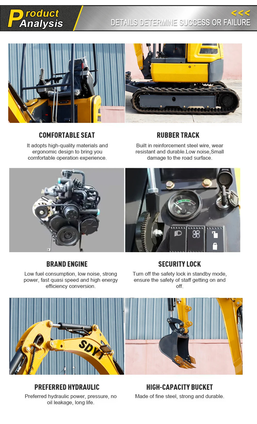 Quick Delivery Of 2.0 Tons Of Small Excavators Suitable For Various Scenarios High Quality Customized Crawler Excavators