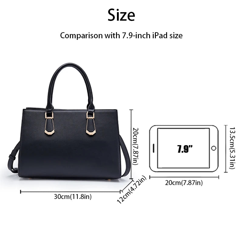 Tote Bag for Women Crossbody Purses and Handbags for Women PU Leather Tote Top Handle Satchel Shoulder Bags for Work Travel