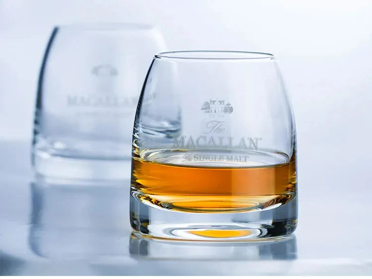 Macallan Exclusive Single Malt Whiskey Glass Crystal Wine Tumbler Vodka Cognac Brandy Snifter Gather Together Mouth Tasting Cup