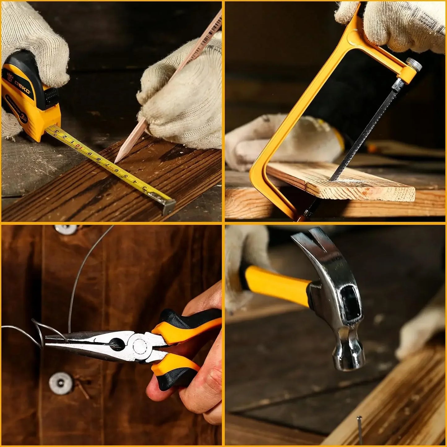 Tool Kit Box Drill Set：Home Mechanic Toolbox with 12V Power Cordless Drill Hand Repair Tools Sets Combo Kits Storage Drawer