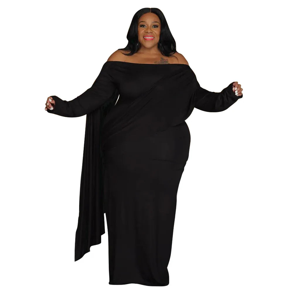 5XL 4XL Plus Size Clothes Dresses Women Cascading Ruffle Robes Summer Autumn White Loose Street Style Casual Big Size Maxi Dress