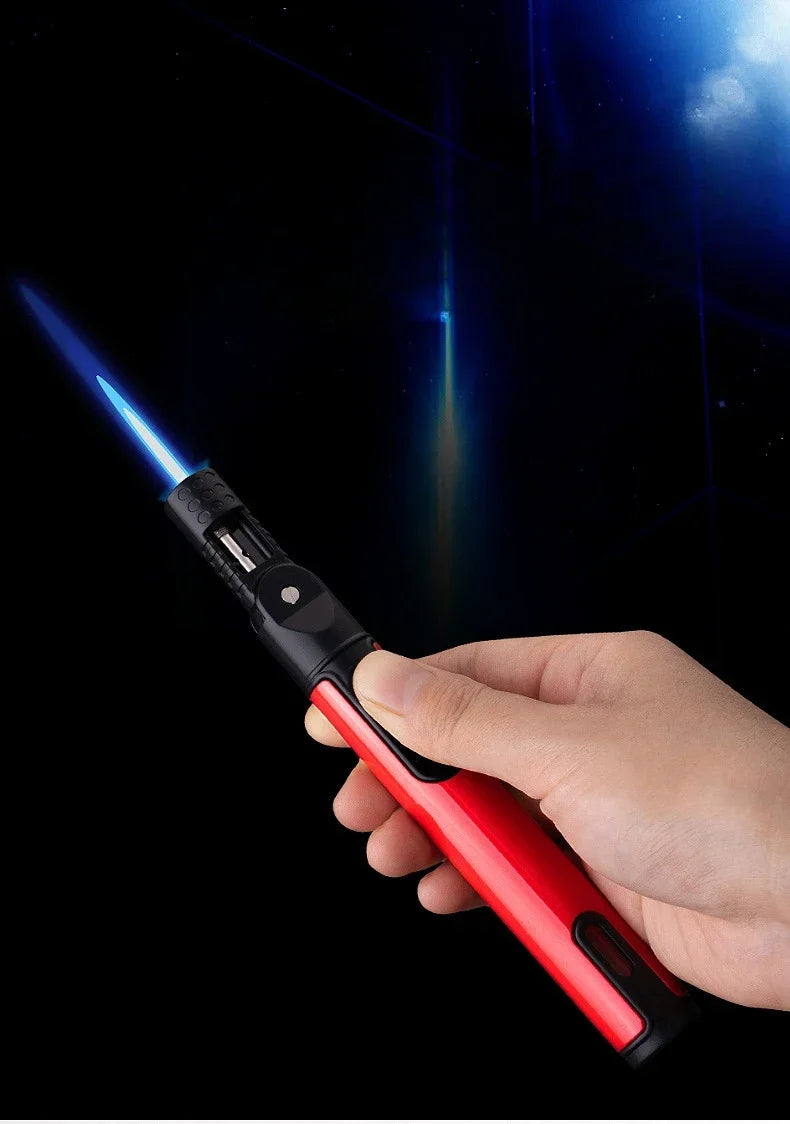 Mini Cordless Torch Blow Torch Pen Shaped Gas Soldering Iron Gun Welding Tool Soldering Iron Flamethrower Butane Torch Gun